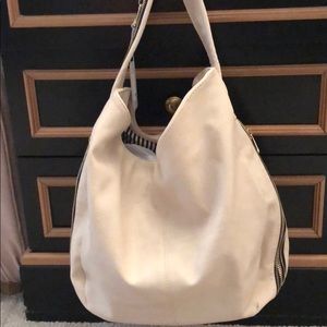 New Charlie Charlie cream hobo bag